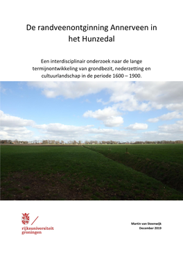 De Randveenontginning Annerveen in Het Hunzedal