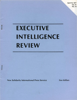 Executive Intelligence Review, Volume 4, Number 16, April 19, 1977