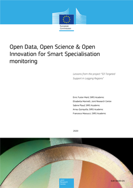 Open Data, Open Science & Open Innovation for Smart Specialisation