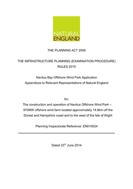 RULES 2010 Navitus Bay Offshore Wind Park Application