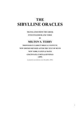 Sibylline Oracles