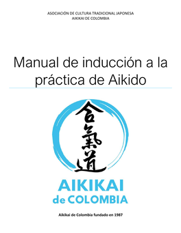 Manual De Inducción a La Práctica De Aikido