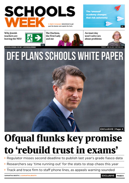 Dfe Plans Schools White Paper
