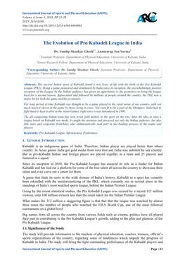 The Evolution of Pro Kabaddi League in India