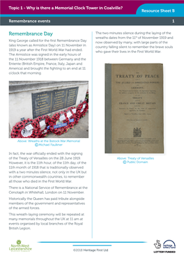 Remembrance Events 1