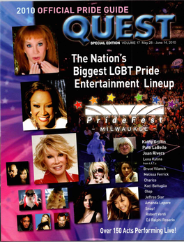 The Nation's Biggest LGBT Pride Entertainment Lineup 44410 3N