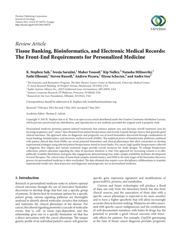 2013 Tissue Banking-Bioinformatics-Emrs