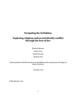 Navigating the Forbidden: Exploring Religious and Sexual Identity Conflict Through the Lens Of