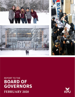 Report to the Board: February 2020
