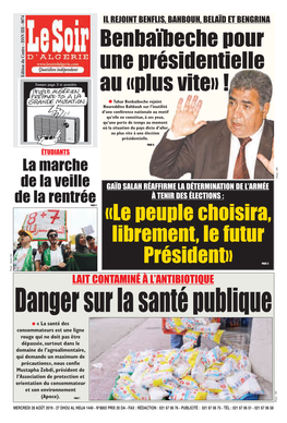 Pdf Le Soir D Algérie Du 2019-08-28