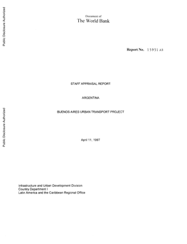 The World Bank Public Disclosure Authorized Reportno