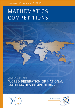 MATHEMATICS COMPETITIONS Volume 23 Number 2 2010 MATHEMATICS COMPETITIONS