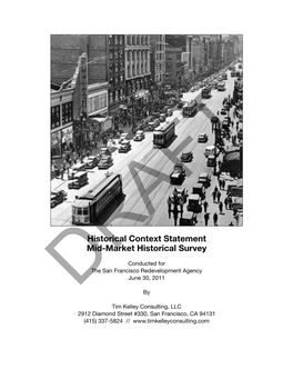 Historical Context Statement Mid-Market Historical Survey