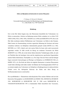 369 Greifswald 1998 F. Schauer, H. Kreisel, B. Heideck Universität