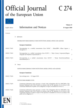 C274 Official Journal