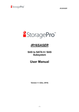 Ir16saser User Manual