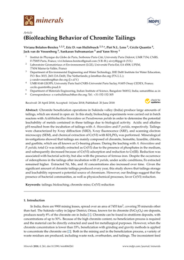 Leaching Behavior of Chromite Tailings