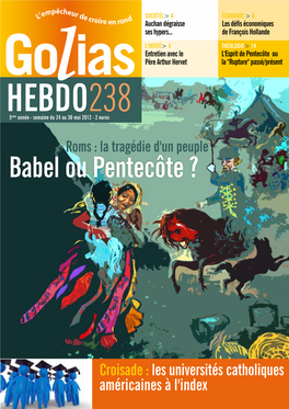 Babel Ou Pentecôte ?