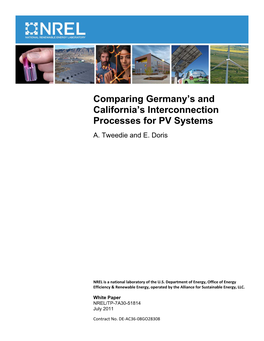 Comparing Germany's and California's Interconnection Processes for PV Systems