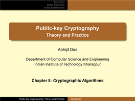 Public-Key Cryptography Theory and Practice