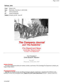 The Company Journal and 