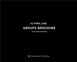 Groups Brochure