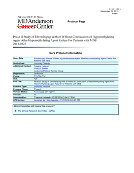 Study Protocol and Statistical Analysis Plan