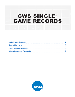 Game Records