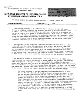 National Register of Historic Places Inventory - Nomination Form