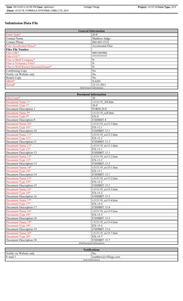 Submission Data File