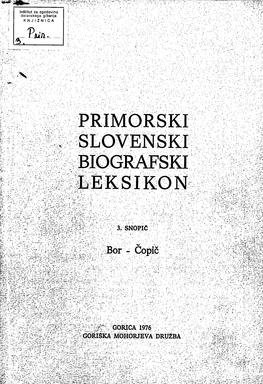 Primorski Slovenski Biografski Leksikon