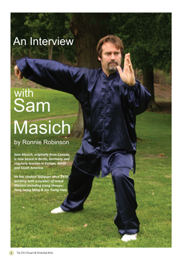 An Interview with Sam Masich