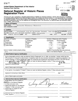 National Register of Historic Places Registration Form