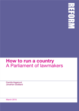 How to Run a Country a Parliament of Lawmakers