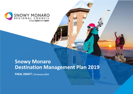 Snowy Monaro Destination Management Plan 2019