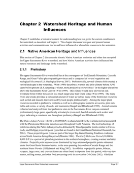Chapter 2 Watershed Heritage and Human Influences