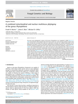 A Combined Mitochondrial and Nuclear Multilocus Phylogeny of the Genus Phytophthora