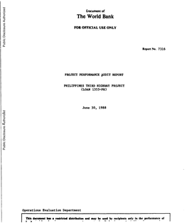 World Bank Document