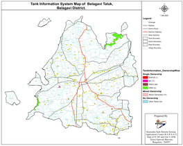 Tank Information System Map of Belagavi Taluk, Belagavi District