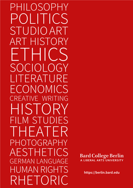 20-21 Bard College Berlin Viewbook.Pdf