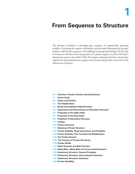 From Sequence to Structure