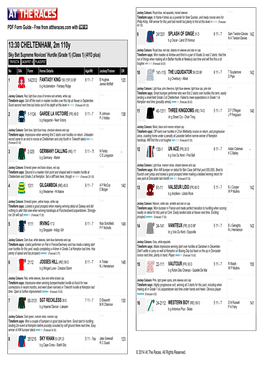 13:30 CHELTENHAM, 2M 110Y