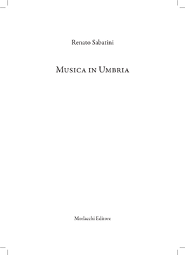 Musica in Umbria