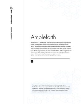 Ampleforth Deep Dive Report