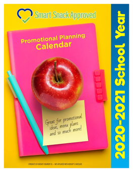 Promotional Planning Calendar