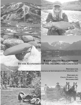 Water & Its Relationship to the Economies of Headwaters Counties