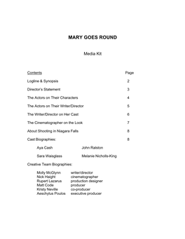 Mary Goes Round
