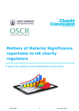 Matters of Material Significance Reportable to UK Charity Regulators