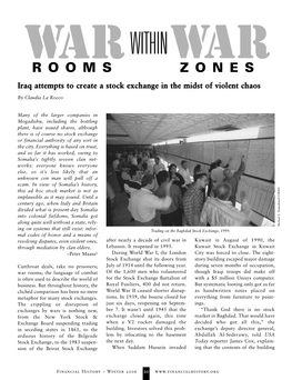 War Rooms Within War Zones