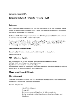 Sandarne Kultur Och Historiska Förening - KULT